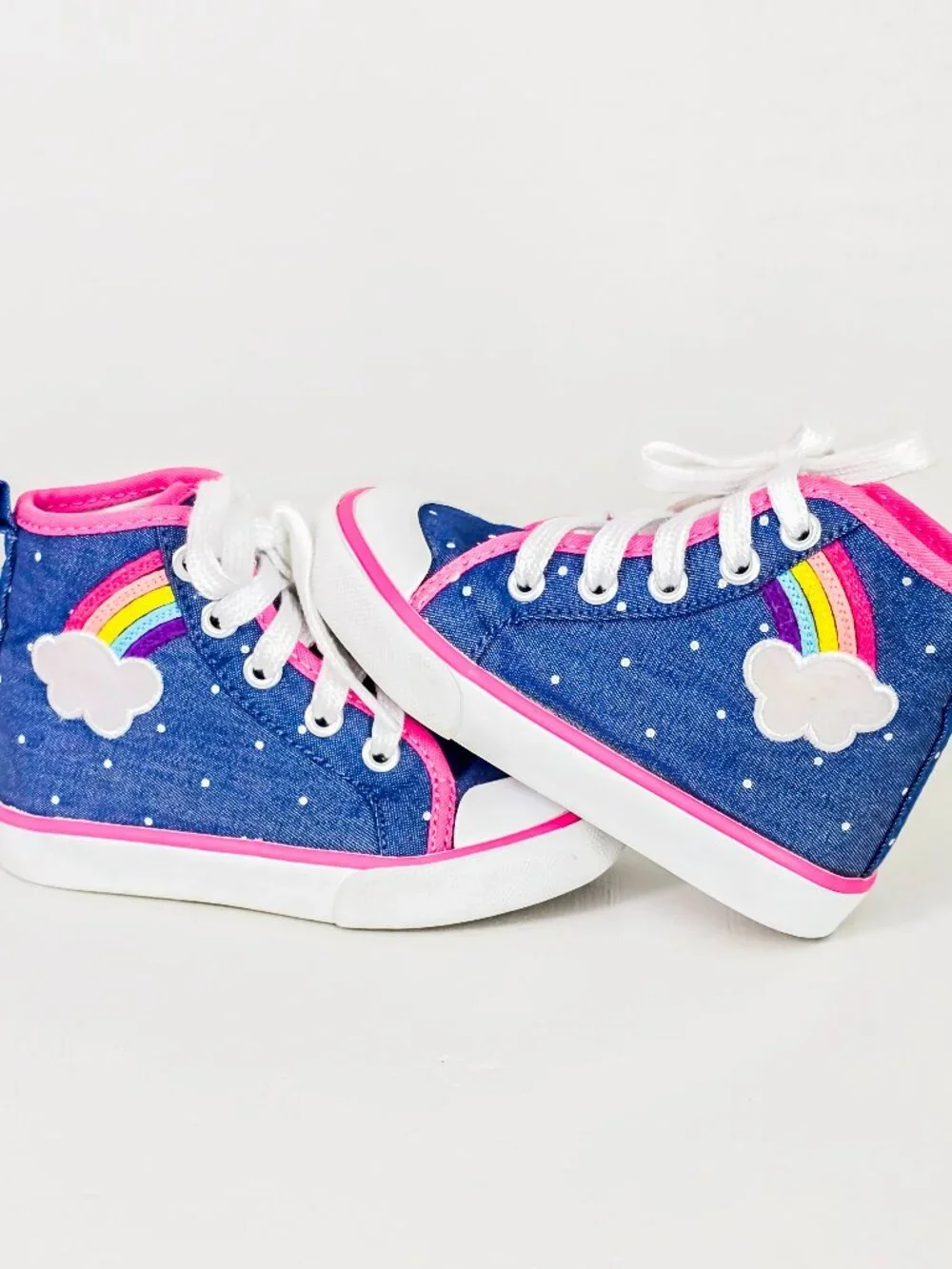 Gymboree 2017 Everyday Basics Toddler Girls High Top Sneakers Size 6 Shoes